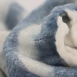 Manta em mistura de lã - Monica (azul)