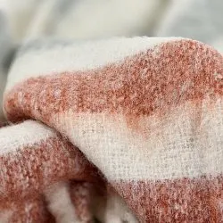 Manta em mistura de lã - Monica (rosa)