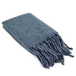 Manta em mistura de lã - Samantha (azul)