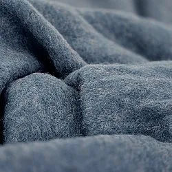 Manta em mistura de lã - Samantha (azul)