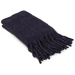 Manta em mistura de lã - Samantha (preto)