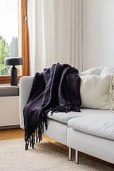 Manta em mistura de lã - Samantha (preto)