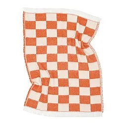 Mantas - Manta em mistura de lã - Audrey Check (rosa/branco sujo)