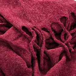 Mantas - Manta em mistura de lã - Samantha (vermelho escuro)