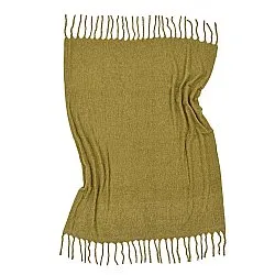 Mantas - Manta em mistura de lã - Samantha (verde oliva)