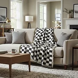 Cobertores - Wallace Tapestry Blanket (preto/branco)