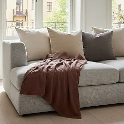Cobertores - Vanja Throw (marrom escuro)