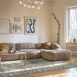 Tapete de tecelagem plana - Alvand (preto)