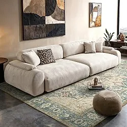 Tapete de tecelagem plana - Alvand (azul)