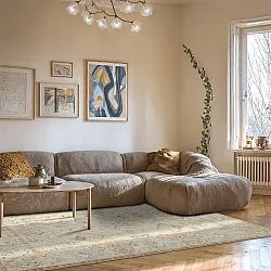 Tapete de tecelagem plana - Amena (bege)