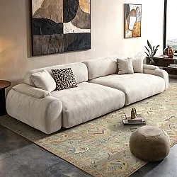 Tapete de tecelagem plana - Amena (azul)