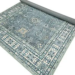 Tapete de tecelagem plana - Benaluna (azul/verde)