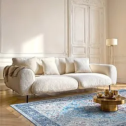 Tapete de tecelagem plana - Birjand (azul)