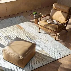 Tapete de tecelagem plana - Calla (amarelo)