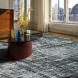 Tapete de tecelagem plana - Elira (preto)