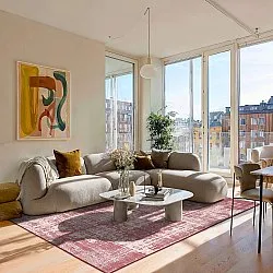 Tapete de tecelagem plana - Elira (vermelho)