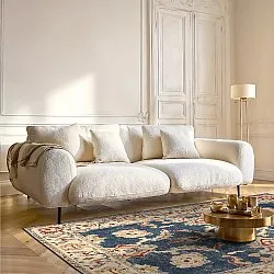 Tapete de tecelagem plana - Fadarin (azul)