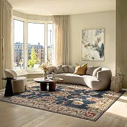 Tapete de tecelagem plana - Fadarin (azul)