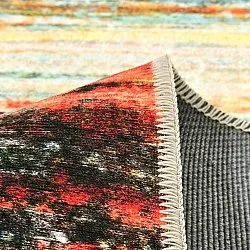 Tapete de tecelagem plana - Kazea (laranja/multicolor)