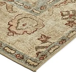 Tapete de tecelagem plana - Layla (azul claro)