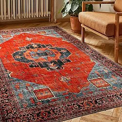 Tapete de tecelagem plana - Mandalay (vermelho)