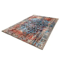 Tapete de tecelagem plana - Mardin (vermelho/azul)