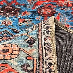 Tapete de tecelagem plana - Mardin (vermelho/azul)