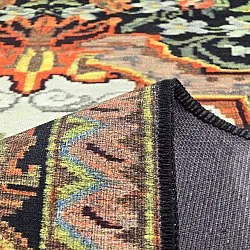 Tapete de tecelagem plana - Masarida (preto/multi)