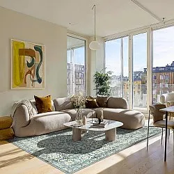 Tapete de tecelagem plana - Meralis (azul)