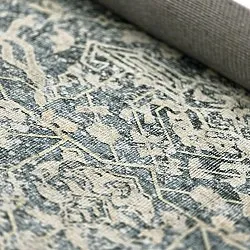 Tapete de tecelagem plana - Meralis (azul)