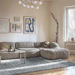 Tapete de tecelagem plana - Myrina (cinza)