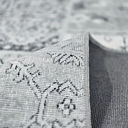 Tapete de tecelagem plana - Myrina (cinza)