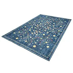 Tapete de tecelagem plana - Nabilar (azul)