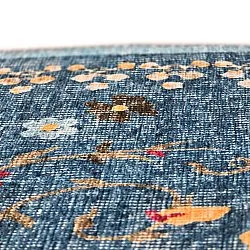 Tapete de tecelagem plana - Nabilar (azul)