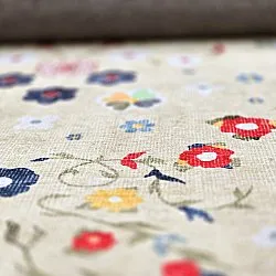 Tapete de tecelagem plana - Nabilar (creme)