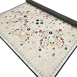 Tapete de tecelagem plana - Nabilar (creme)