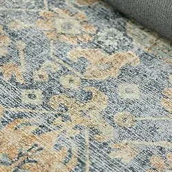 Tapete de tecelagem plana - Noura (azul)