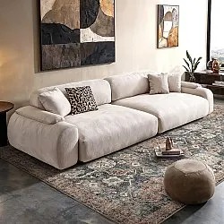 Tapete de tecelagem plana - Noura (azul escuro)