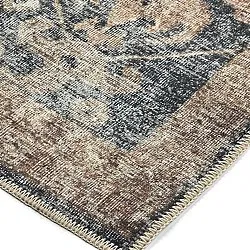 Tapete de tecelagem plana - Noura (azul escuro)