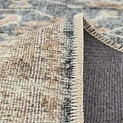 Tapete de tecelagem plana - Noura (azul escuro)