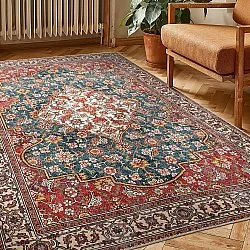 Tapete de tecelagem plana - Samaria (vermelho)