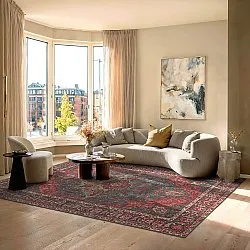 Tapete de tecelagem plana - Velamir (vermelho)