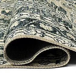 Tapete de tecelagem plana - Yasirah (azul/verde)