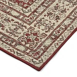 Tapete de tecelagem plana - Zuleina (vermelho)