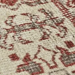 Tapete de tecelagem plana - Zuleina (vermelho)