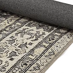 Tapete de tecelagem plana - Zuleina (cinza escuro)