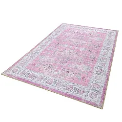 Tapete de tecelagem plana - Adeleine (rosa)