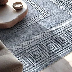 Tapete de tecelagem plana - Ankara Versace (cinza)