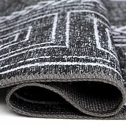 Tapete de tecelagem plana - Ankara Versace (preto)
