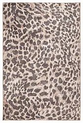 Tapete de tecelagem plana - Cheetah (bege/preto)